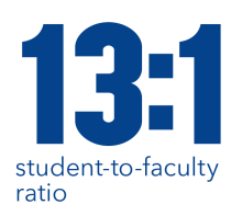 13:1 student to faculty ratio