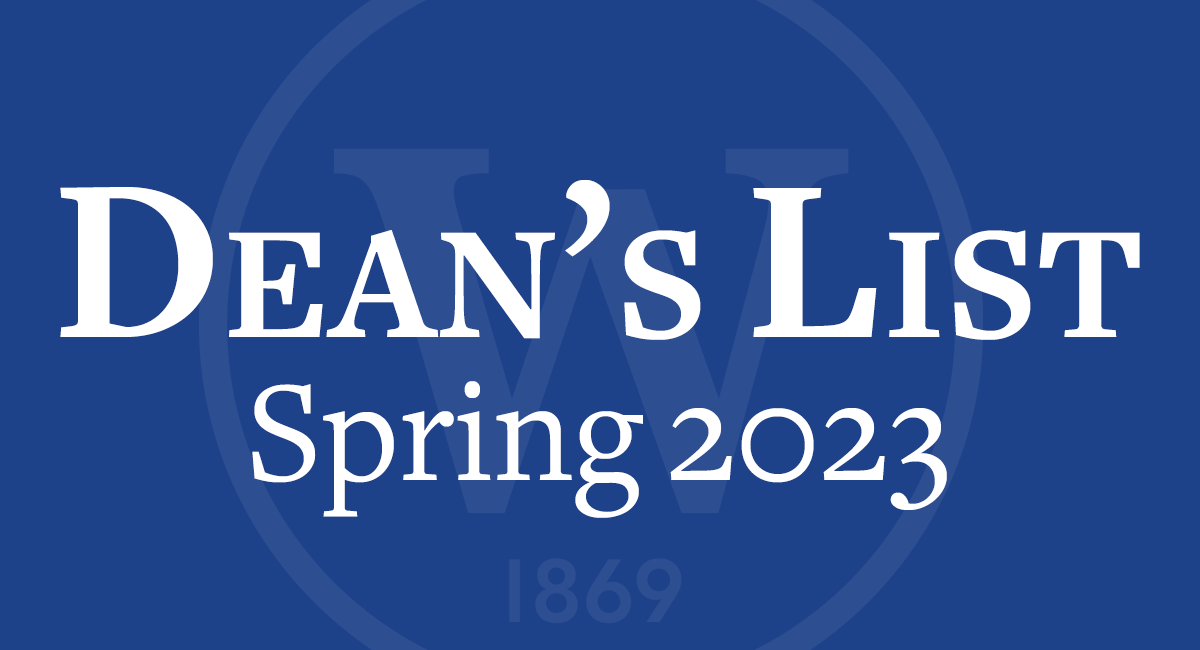 Spring 2023 Dean's List Wilson Edu