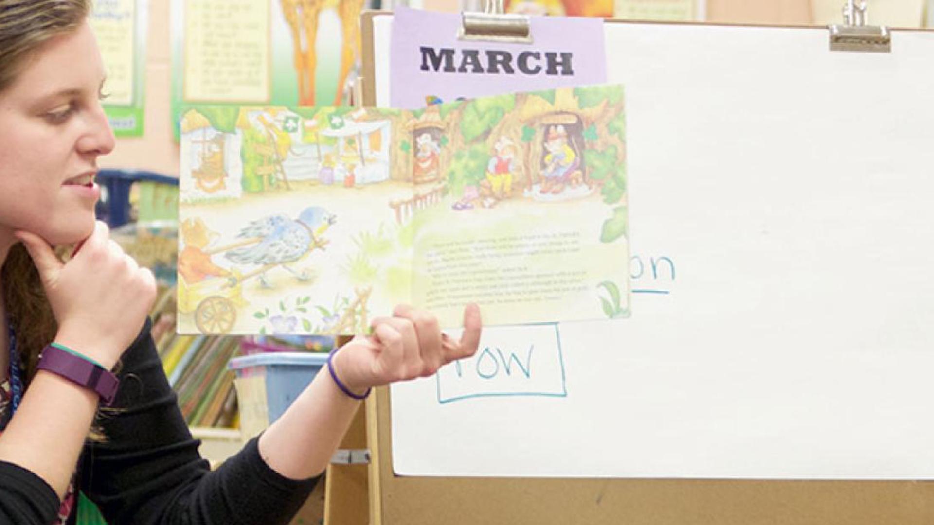 Teacher in classroom