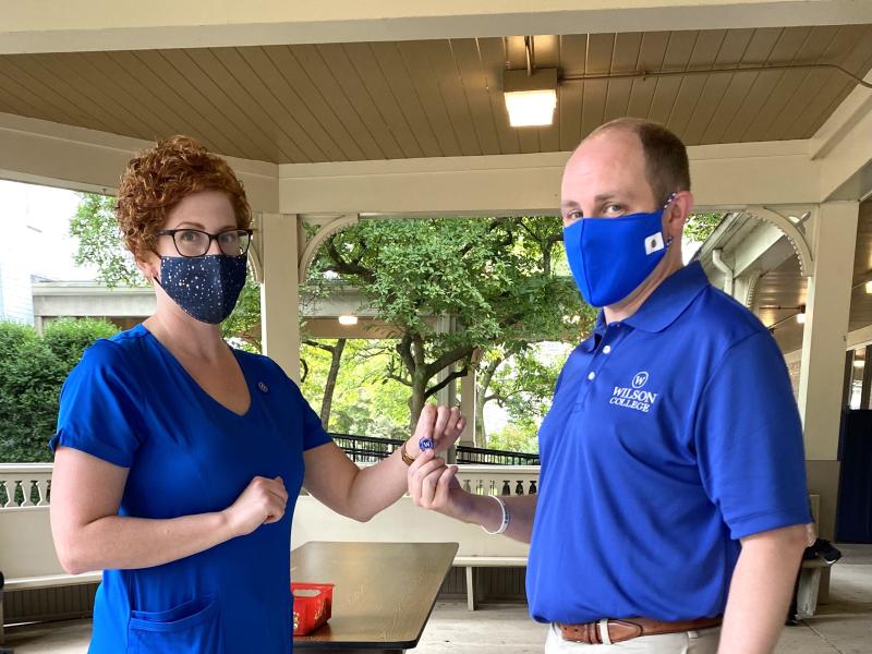 College nurse and Pres Wes