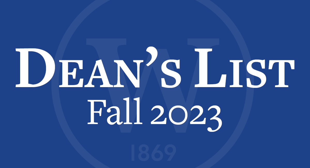 Fall 2023 Dean's List Wilson Edu