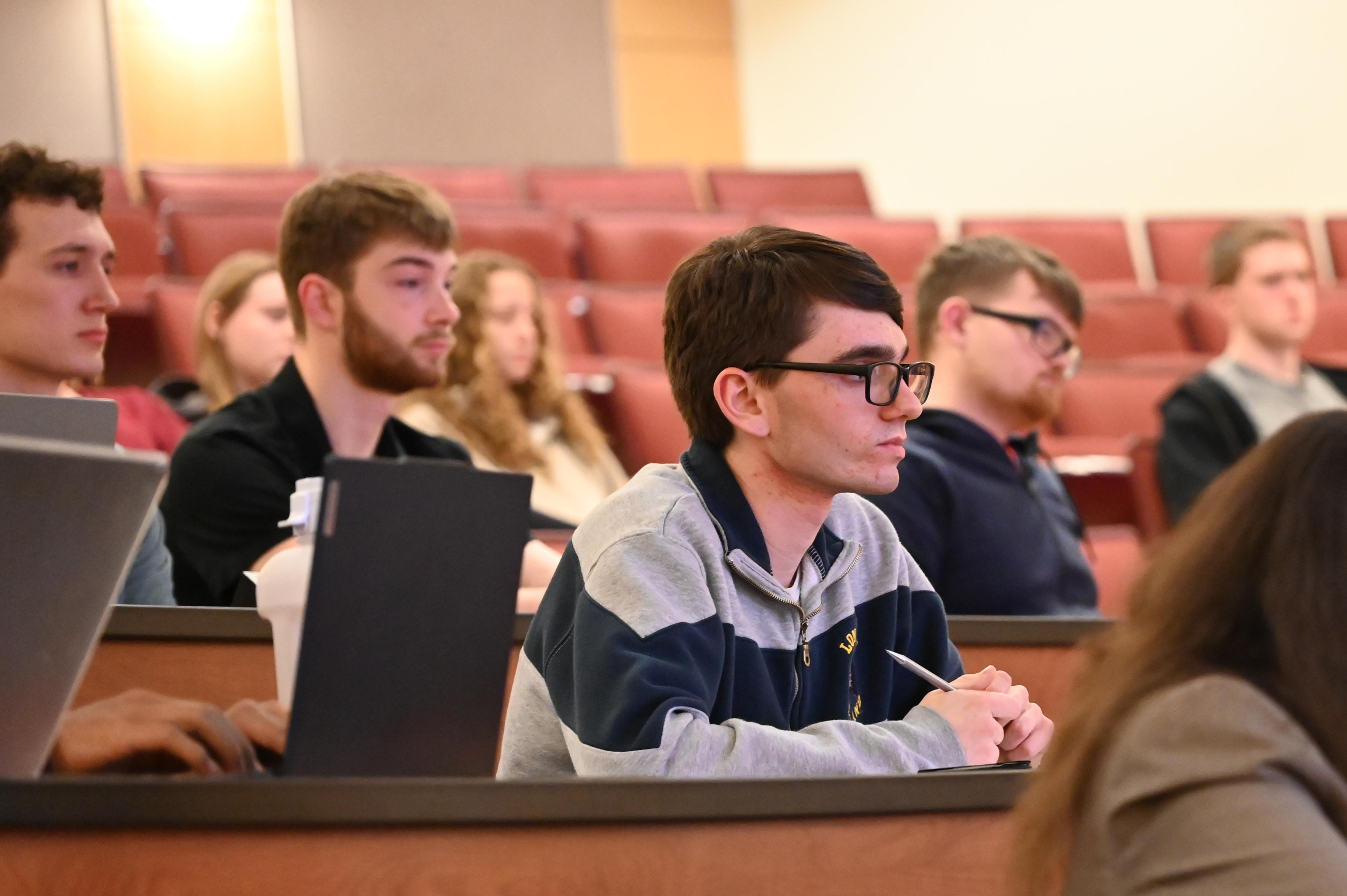 Students at the leadership seminar