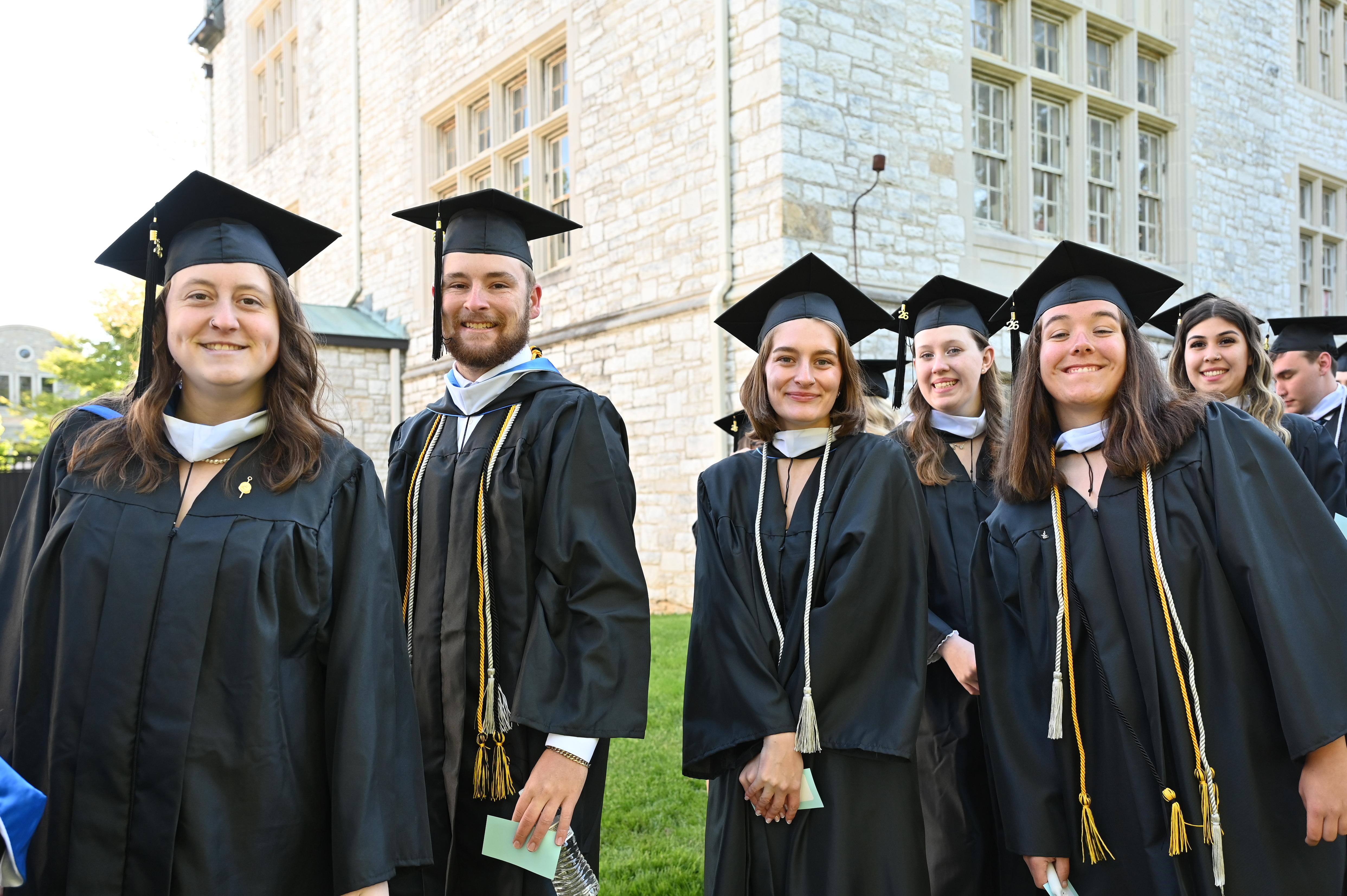 Students at commencement