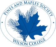 Pines and Maples logo blue oval